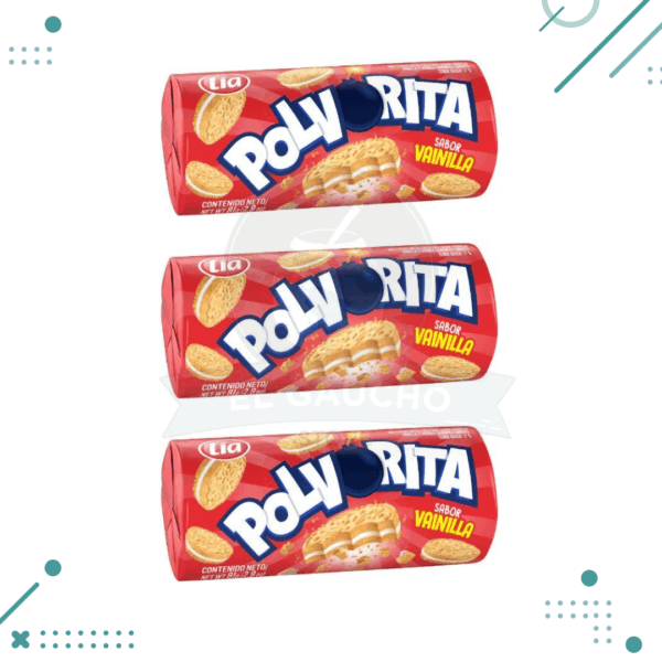 Galletitas Polvorita de vainilla rellenas de vainilla 81gr (pack x3un.) 243gr
