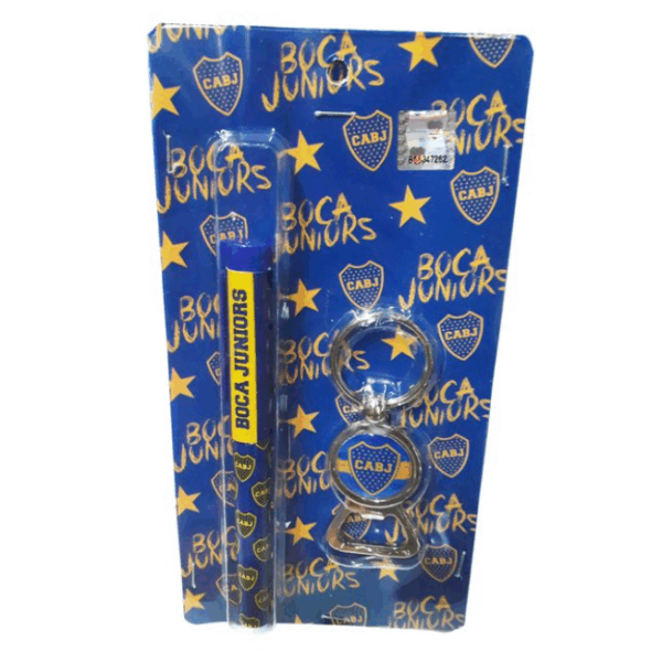 SET ROLER Y LLAVERO BOCA JUNIORS