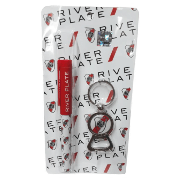 Lapicera + destapador River Plate