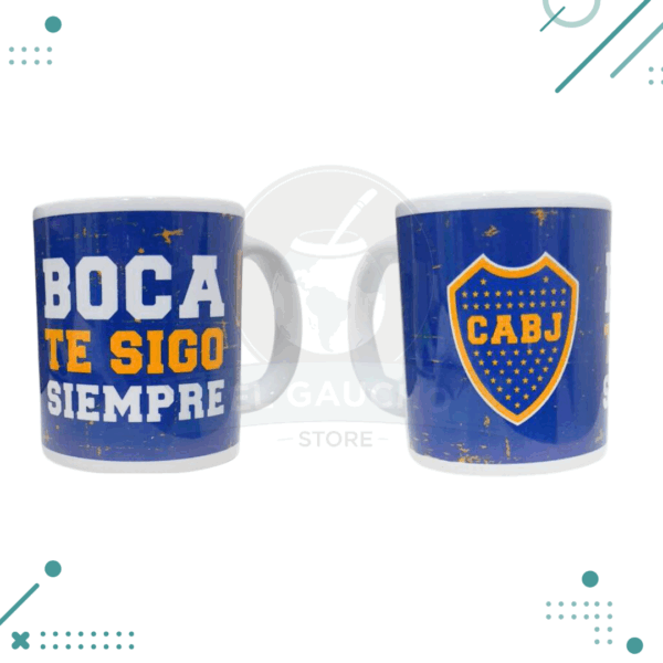 Taza ceramica Boca juniors BOCA TE SIGO SIEMPRE
