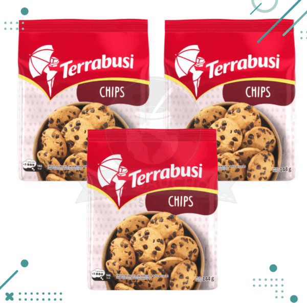Galletita Choco Chips Terrabusi (144gr) (Pack 3u) (432gr)