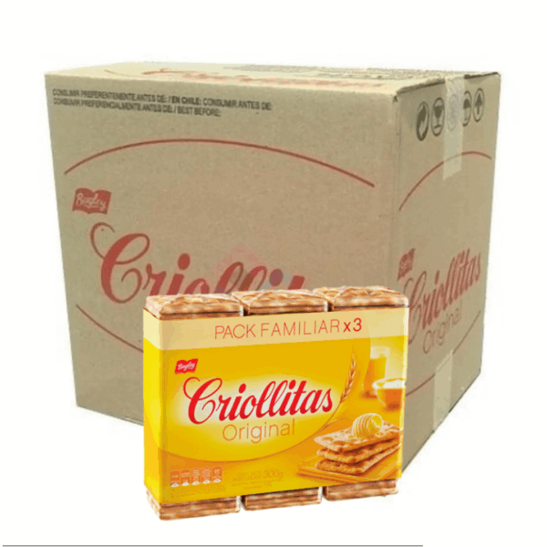 Caja Galletitas Criollitas Original Tripack (300gr) (Caja 22x300g) (6.6kg)