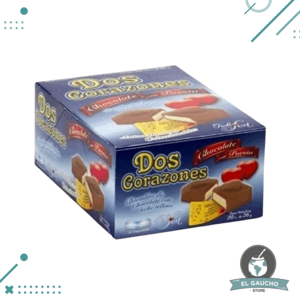 Bombón Felfort Dos Corazones (26gr.) (Caja de 20u.) (520gr.)