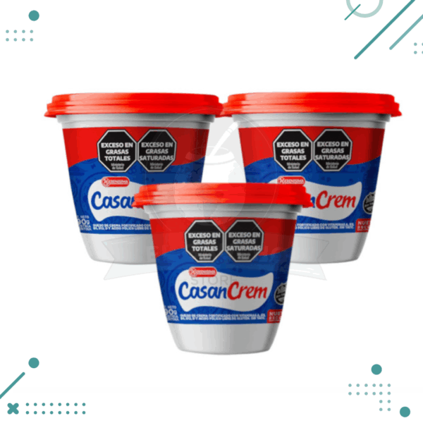 Casancrem Queso Crema Untable Gluten Free Cream Cheese Spread, 290 g (pack of 3)