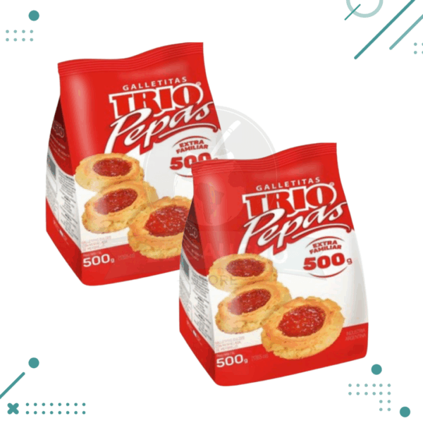 Pepas Con Membrillo TRIO 500g (pack x 2un) (1000gr)