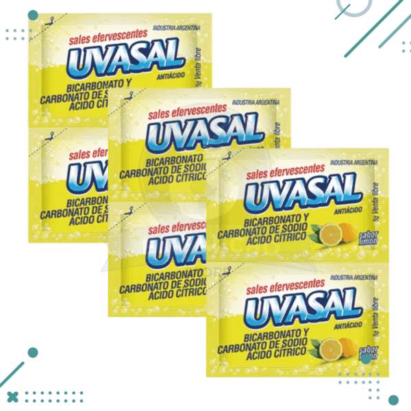 UVASAL SOBRE LIMON x 5gr (pack x 6 sobres)