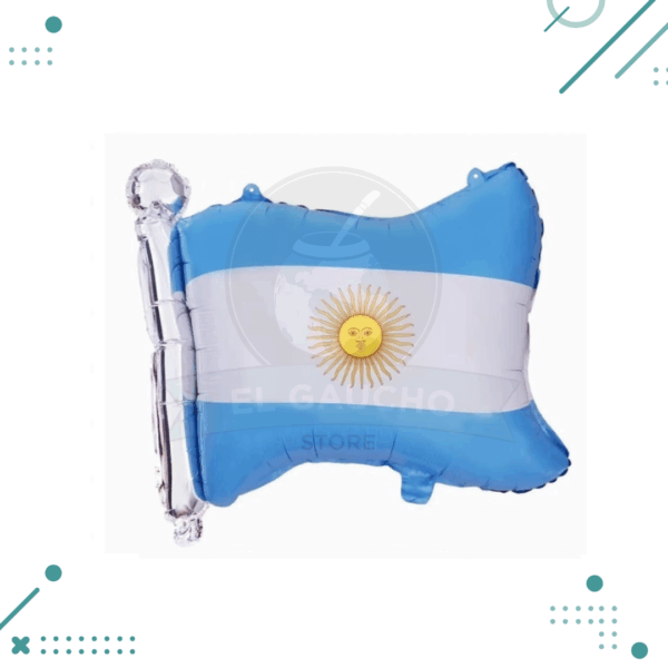 Globo Metalizado Bandera Argentina, 66cm x 55cm