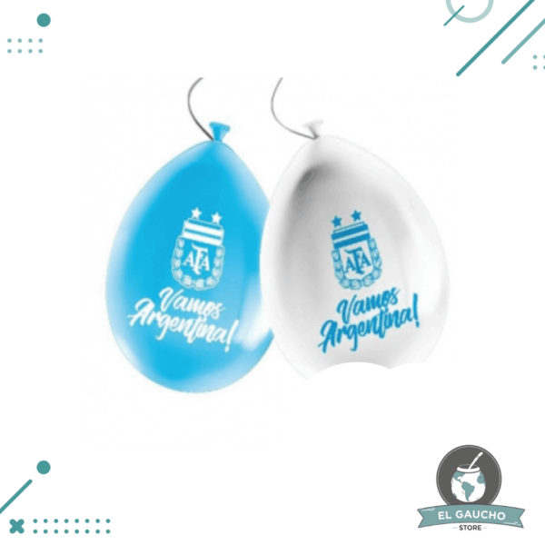 Globos Seleccion ARGENTINA, 9 Pulgadas, 15 Unidades