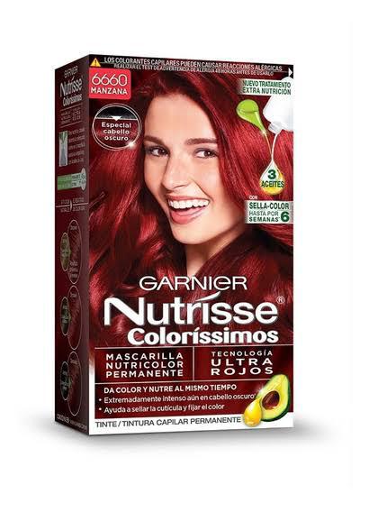 Kit De Tintura Permanente Nutrisse Coloríssimo 6660 Manzana