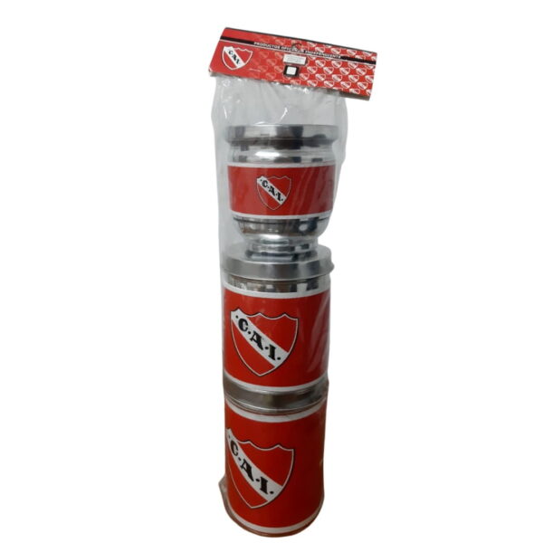 Set Independiente 3 piezas - Mate aluminio +Lata de Yerba+Lata Azucar