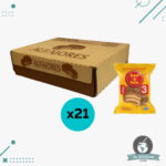 Alfajor Bon o Bon TRIPLE, relleno a base de Leche y Mani(60gr.) (Caja 21 un.) (1230gr.)