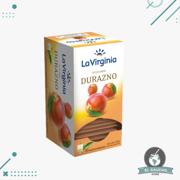 La Virginia Te sabor Durazno X 20 Saquitos 2g (40gr)