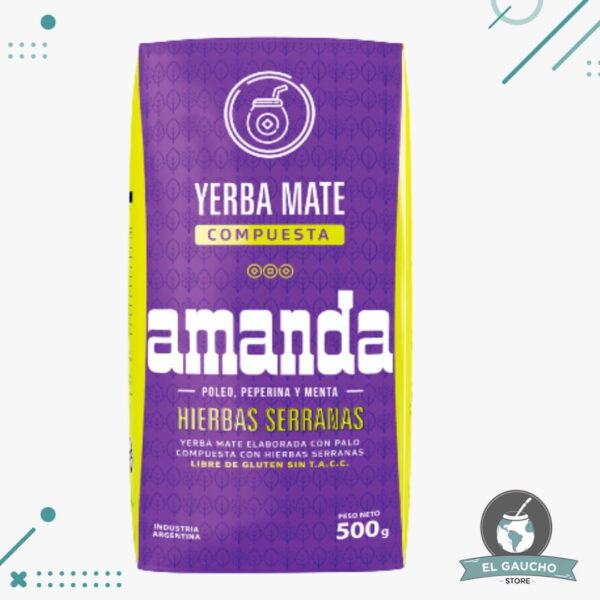 Yerba Mate Amanda Hierbas Serranas (500gr.)