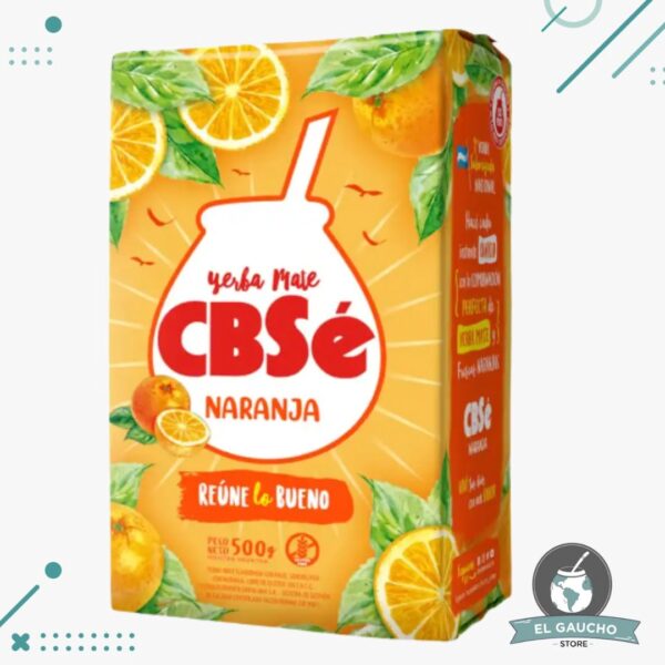 Yerba Mate CbSE Naranja, ideal para Tereré, libre de Glúten (500gr.)
