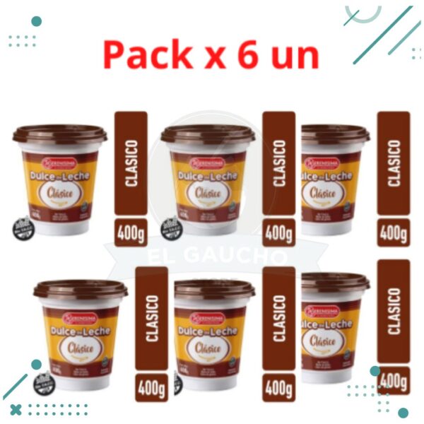 Dulce de Leche La Serenisima Clasico x (400gr) (Pack 6un) (2.4 kg)