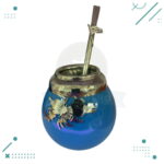 Mate MALVINAS 100% Artesanal + Bombilla de Acero Inoxidable