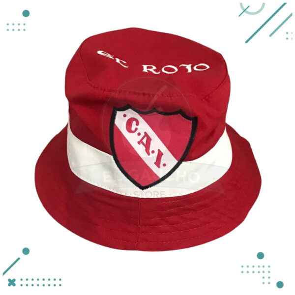 Gorro Piluso Rojo y Blanco, Independiente