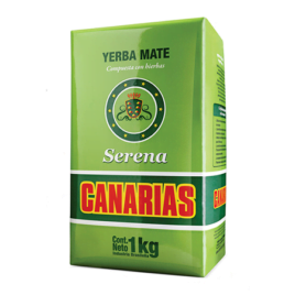 Yerba Mate Canarias Serena, con finas Hierbas: Toronjil, Mburucuyá, Menta y Tilo (1kg.)