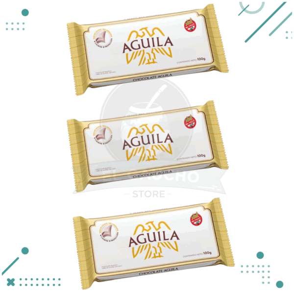 Chocolate Taza Aguila, Blanco (100gr.) (Por 3u.) (300gr.)