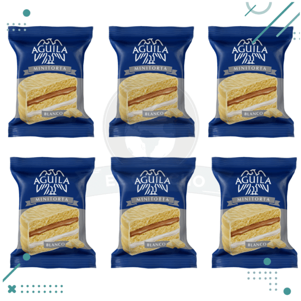 Alfajor Minitorta Aguila BLANCO (72gr) (Pack de 6u) (432gr)