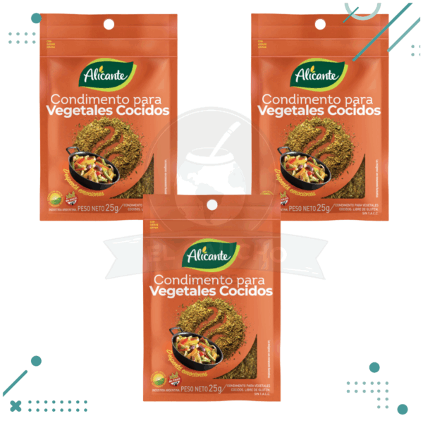 Alicante Condiemento para Vegetales Cocidos (25gr) (pack x3un) (75gr)