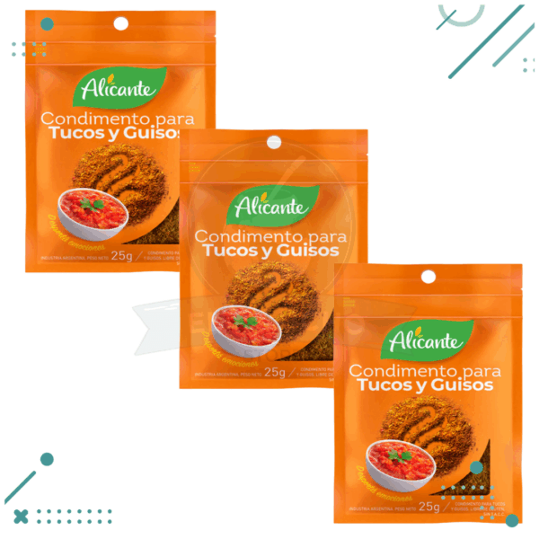 Condimento para Tucos y Guisos Alicante x 25g (pack x 3u) (75g)
