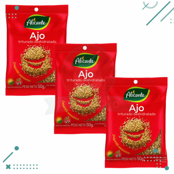 Ajo triturado Alicante sobre x 50g (pack x 3) (150g)