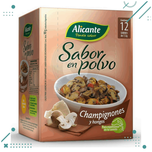Alicante Sabor En Polvo CHAMPIGNONES 7,5gr (Pack X12)