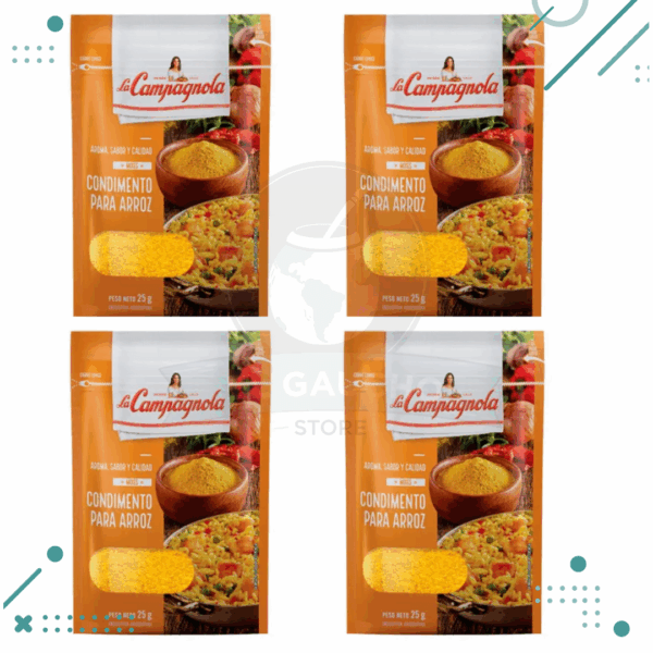 Condimento para arroz La Campagnola x 25g (pack x4) (100g)