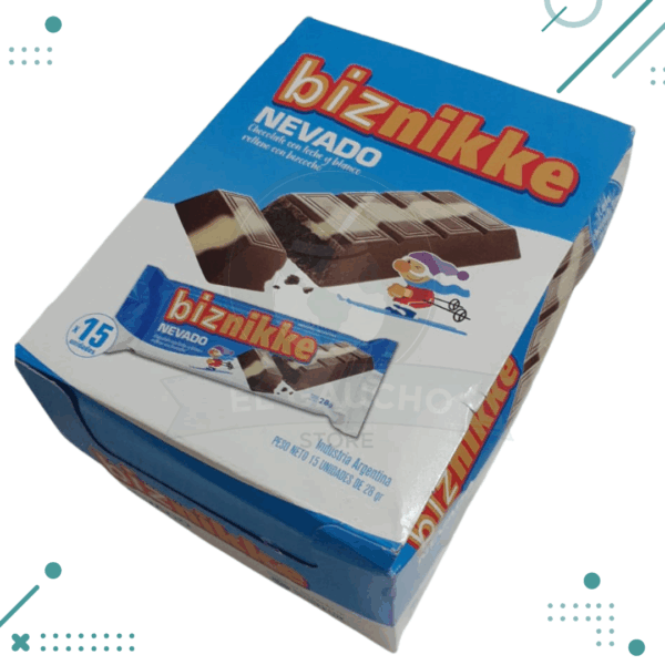 Chocolate Biznikke Nevado (28gr) CAJA X 15U (420Gr)