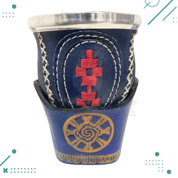 Mate Chacarero Calabaza con Base AZUL