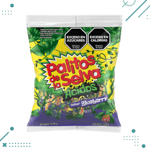 Palitos de la selva acidos BLUEBERRY (150gr)