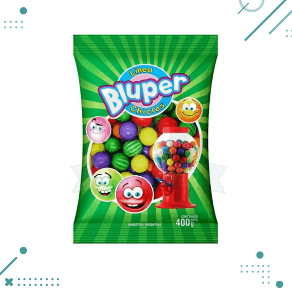 Bluper chicles frutales 400gr