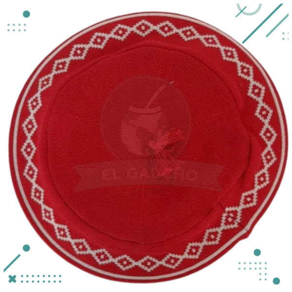 Boina vuelo 32cm Guarda Pampa/Griega COLOR ROJO
