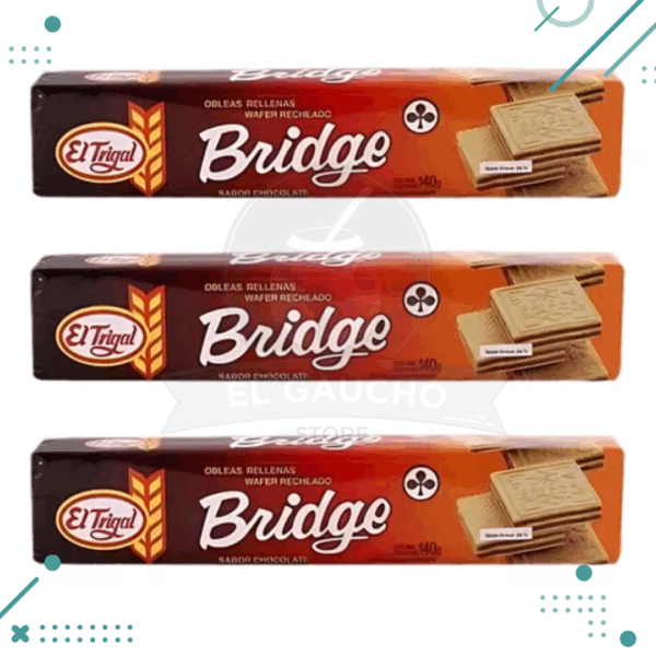 Oblas Bridge sabor chocolate 140g x3un (420gr)