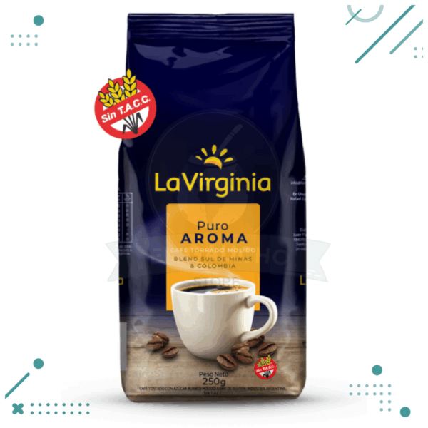 Cafe La virginia Puro Aroma Molido Torrado (250gr)