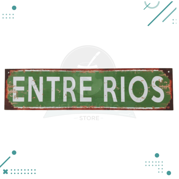 Cartel De Chapa Vintage Entre Rios