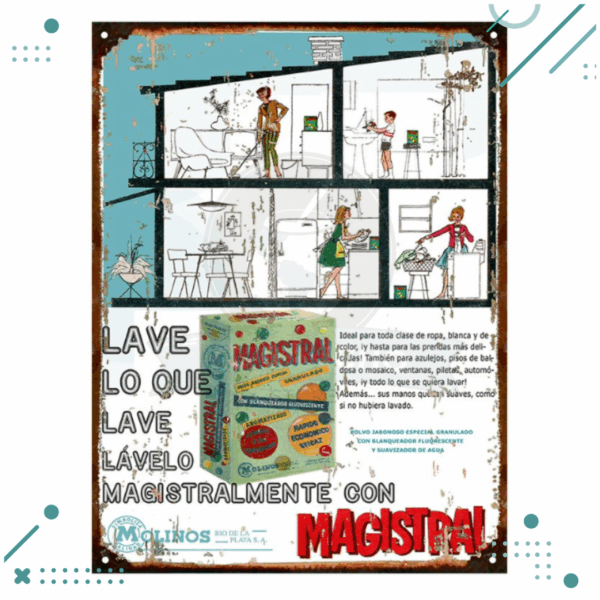 Cartel Chapa MAGISTRAL 20X28 cm
