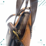Cartera cuero carpincho color marron - Imagen 2
