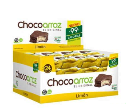 Alfajor Chocoarroz, Limon (22gr) (Pack de 30u) (600gr)
