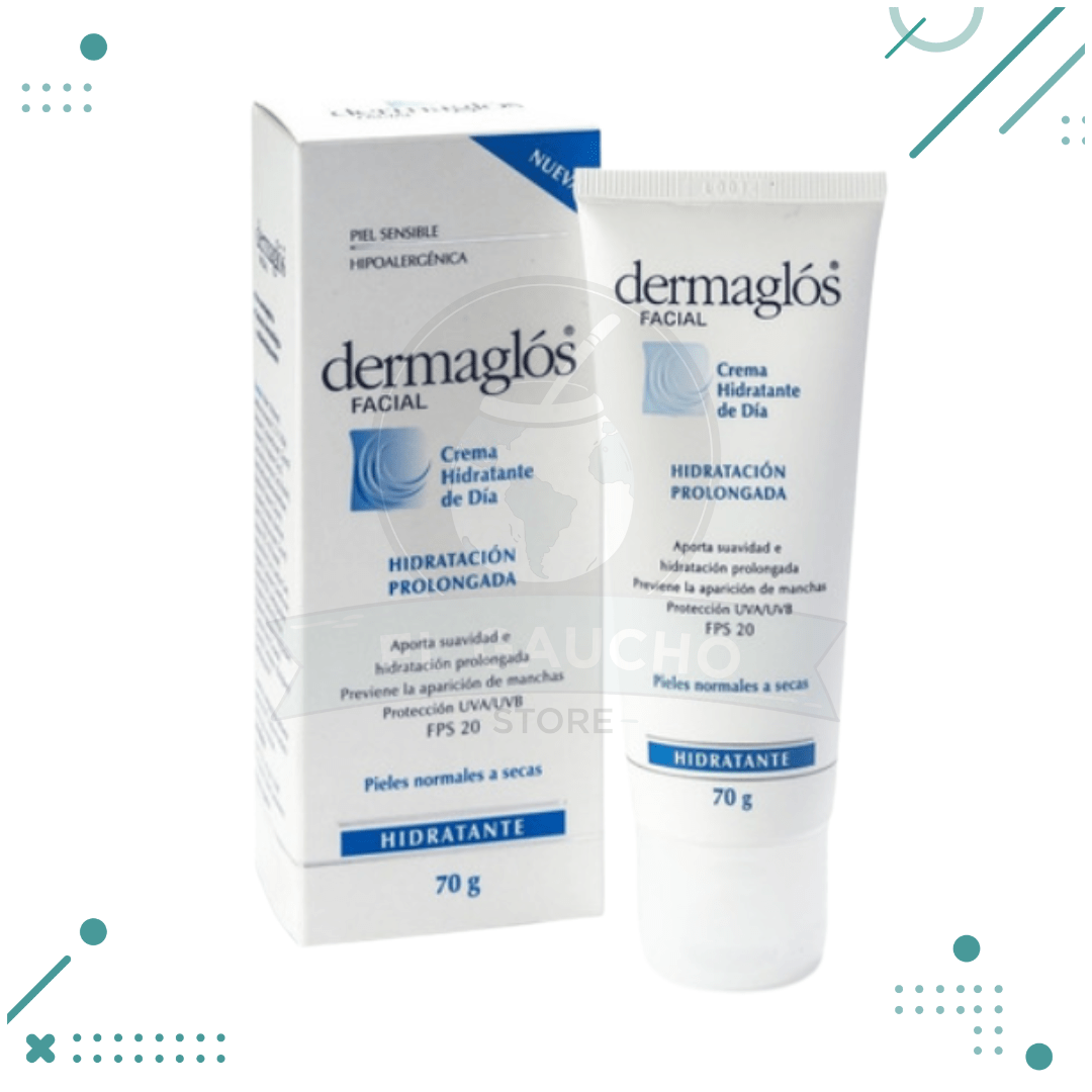 dermaglos-12.png Dermaglos Facial Crema De Dia Hidratacion Prolongada con FPS20 70gr - Imagen 1