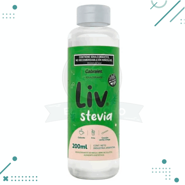Edulcorante LIV con stevia 200ml - Linea cabrales