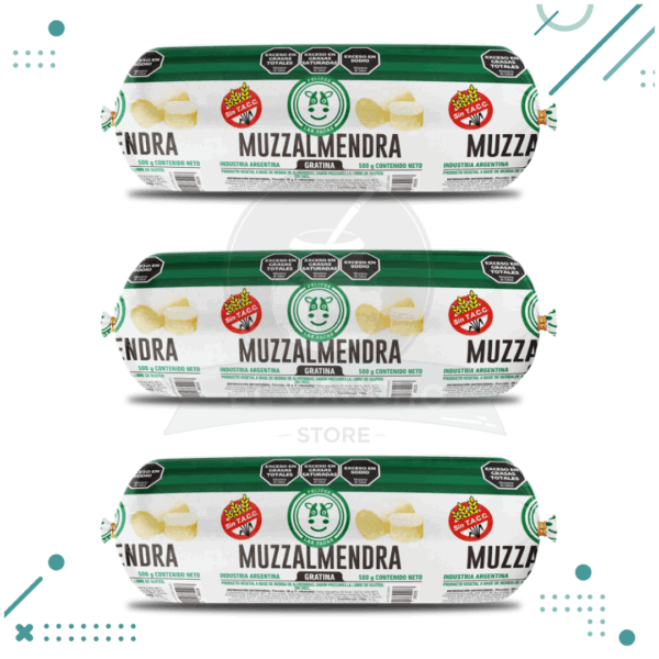 Felices Las Vacas Queso Muzarella Muzzalmendra Vegana x500g (Pack x3) (1.5kg)