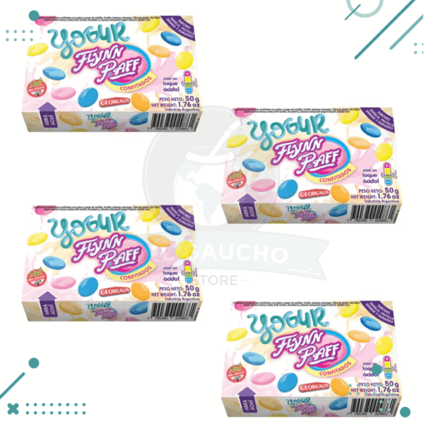 Caramelo flynn paff confitado yogurt con un toque acido 50gr (pack x4un) 200gr