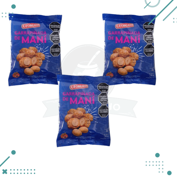 GEORGALOS garrapiñada de mani (80gr) pack x3un. (240gr)