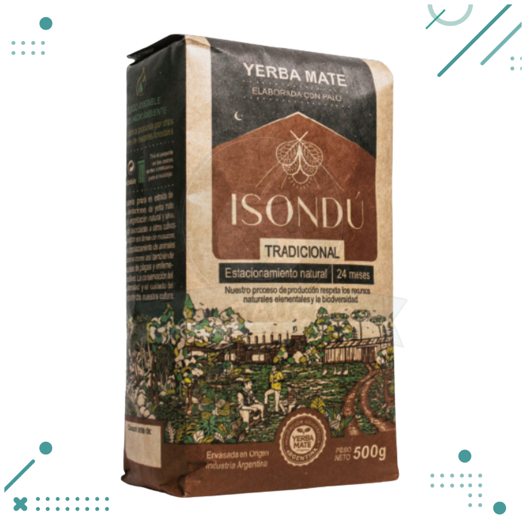 isondu.png Yerba Mate Isondú TRADICIONAL (500gr) - Imagen 1