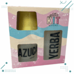 Kit Matero GLITTER Azucarera + Yerbera + Mate + Bombilla de Regalo - Imagen 2