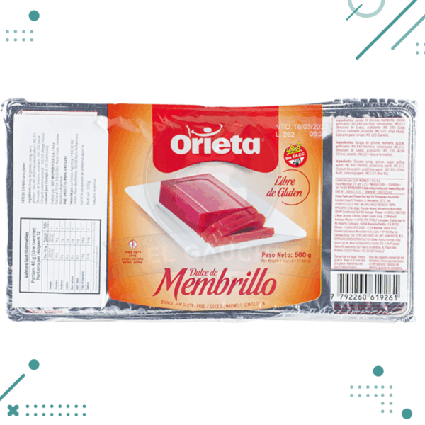 Orieta Dulce De Membrillo 500gr