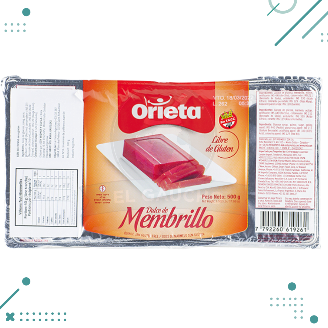 membri-ori.png Orieta Dulce De Membrillo 500gr - Imagen 1