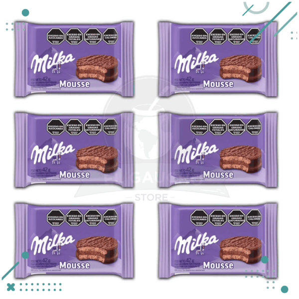 Alfajor Milka SIMPLE Mousse x 42g (pack x 6un)(252 gr)